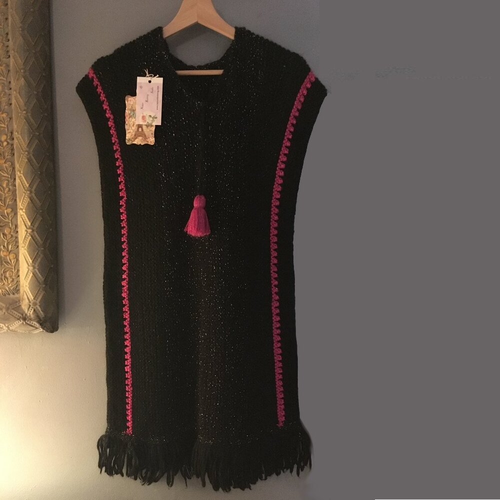 Starry Night Dress for Ladies (Petite). Custom Knit Courtesy of NKS Boutique.